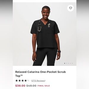 Figs Relaxed Catarina One-Pocket Scrub
Top